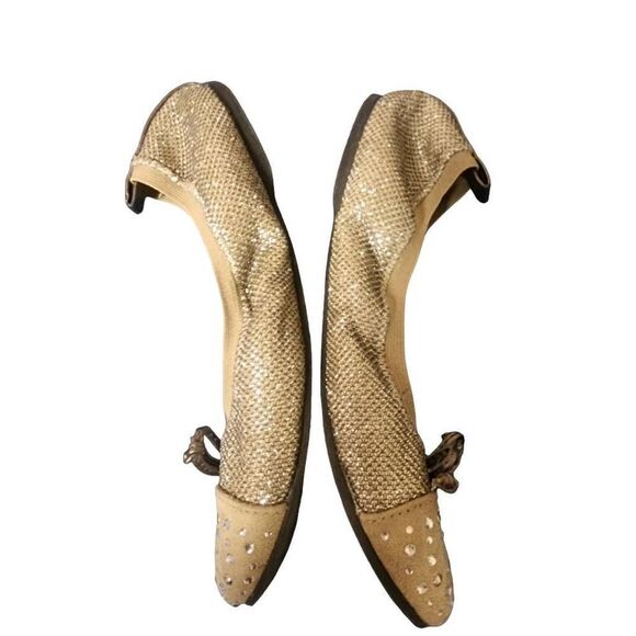 Jessica Simpson Light Bling Girls Lyric Ballet Flats Size 2.5 - Picture 6 of 7